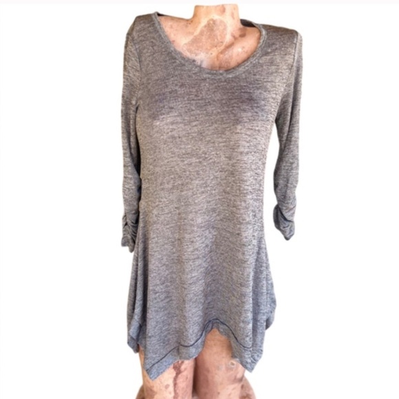 Metallic Hankerchief Hem Dress/Top - Picture 3 of 7